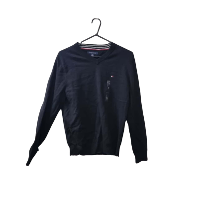 Tommy Hilfiger Men's Size M V-Neck Jumper in Black  