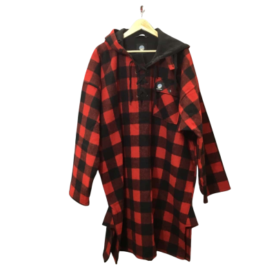 Men's Swanndri  Size 2XL Black & Red Wool Bushshirt