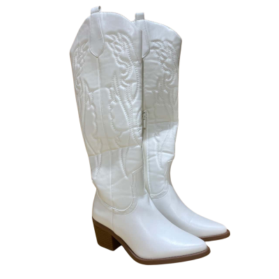 Sheln  Womens /Knee high boots/Size 7 White 