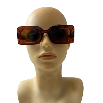 Ghanda Womens Brown Plastic Rim Sunnies