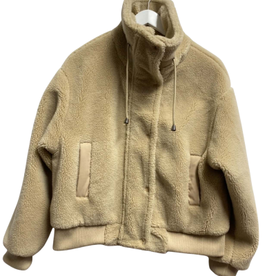 Decjuba D-Luxe Womens  Size S Fleece Jacket, Cream 