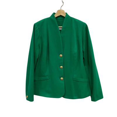 Teresa Zarlenga Blazer Womens Size 10 / 8 Blazer Green 