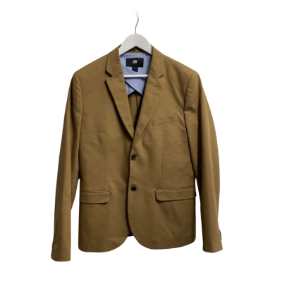 H&M Mens Size 42R Blazer Khaki 