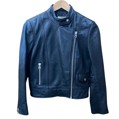 Gorman Black Leather Jacket Size 6