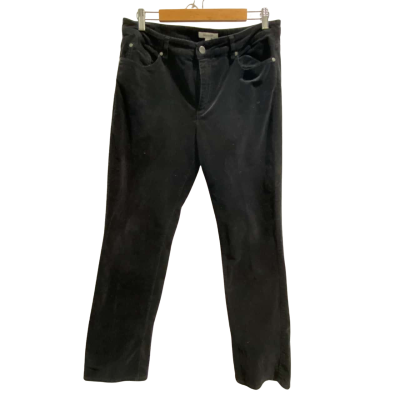 Meredith Womens  Size 14 Casual Pants Black corduroy 