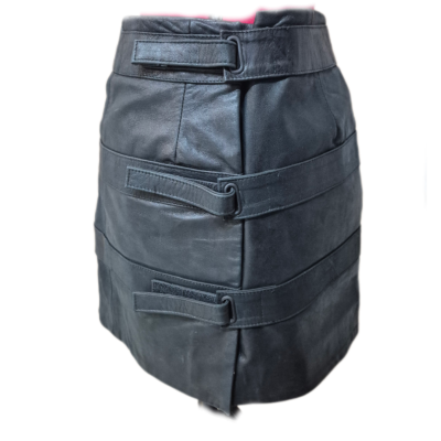  Womens  Size 8 High Waist Skirt Black  