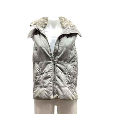 Witchery Womens Size 8 Hooded Vest Grey 
