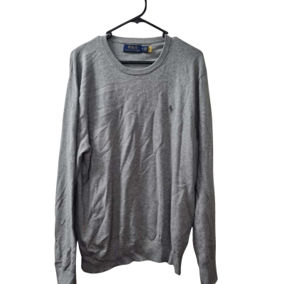 Polo Ralph Lauren Men's Size M Crew Neck Jumper in Grey 