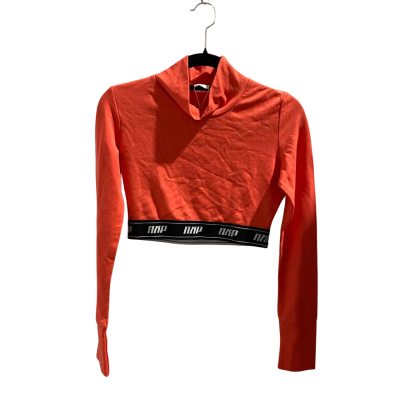 BNWT Nena & Pasadena / NXP Womens Long Sleeved Crop Top Size XS Coral / Red 