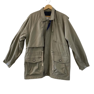 London Fog Men's Size M / 97cm Chest Front Zipper Khaki Jacket