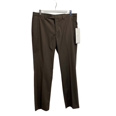 Calvin Klein Mens Size 34W / 30L Stretch Suit Pants Brown 