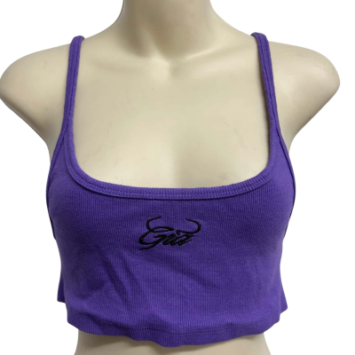 I.Am.Gia Womens Size S Purple Cropped Top 